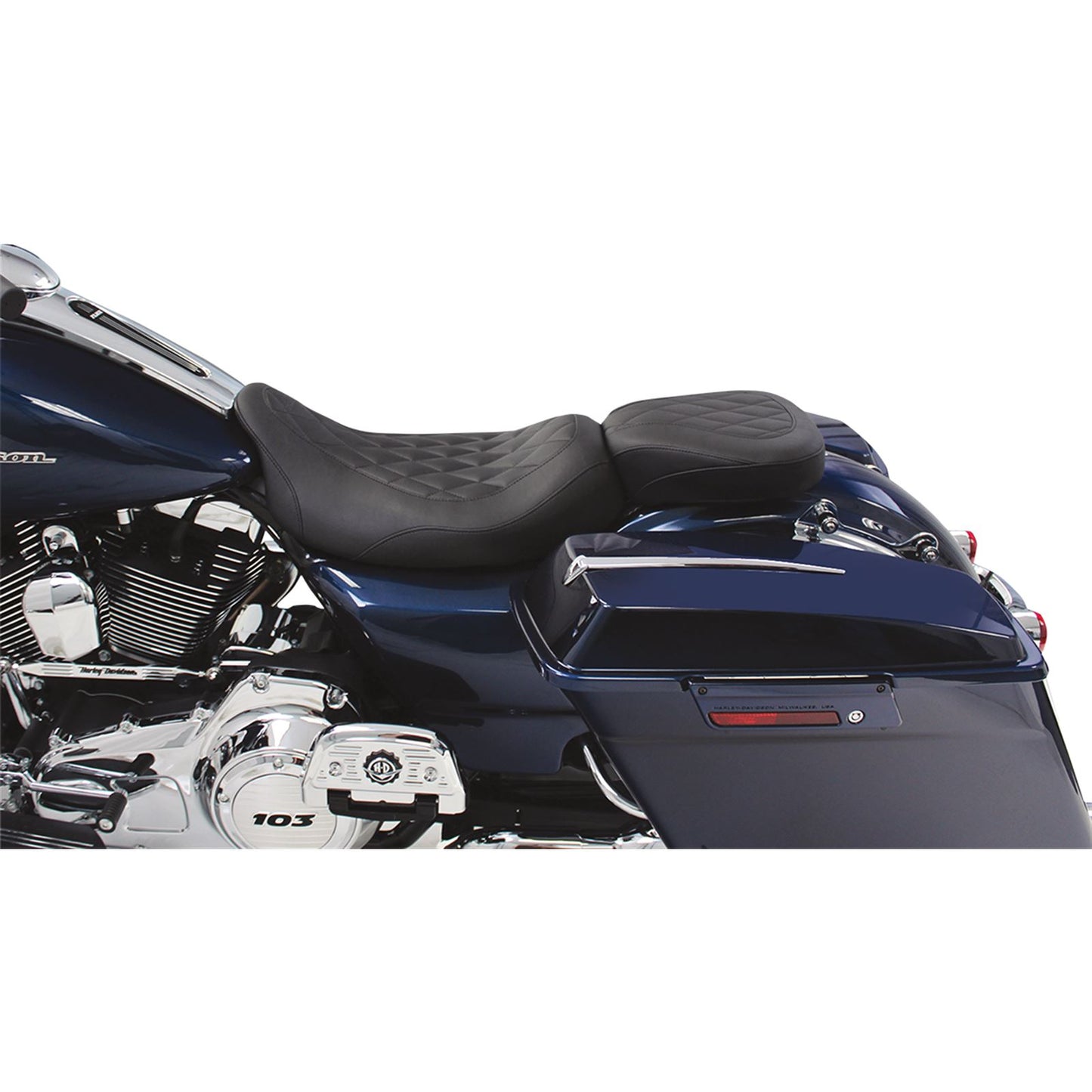 Mustang Motorcycle Products Wide Tripper Solo Seat - Diamond 76694_447366