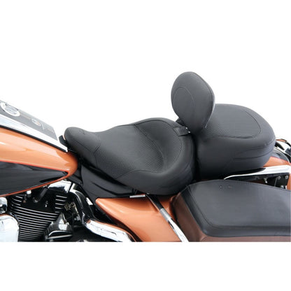 Mustang Motorcycle Products Rear Police Seat - Textured - RoadKing '97-'07 79436_1674556
