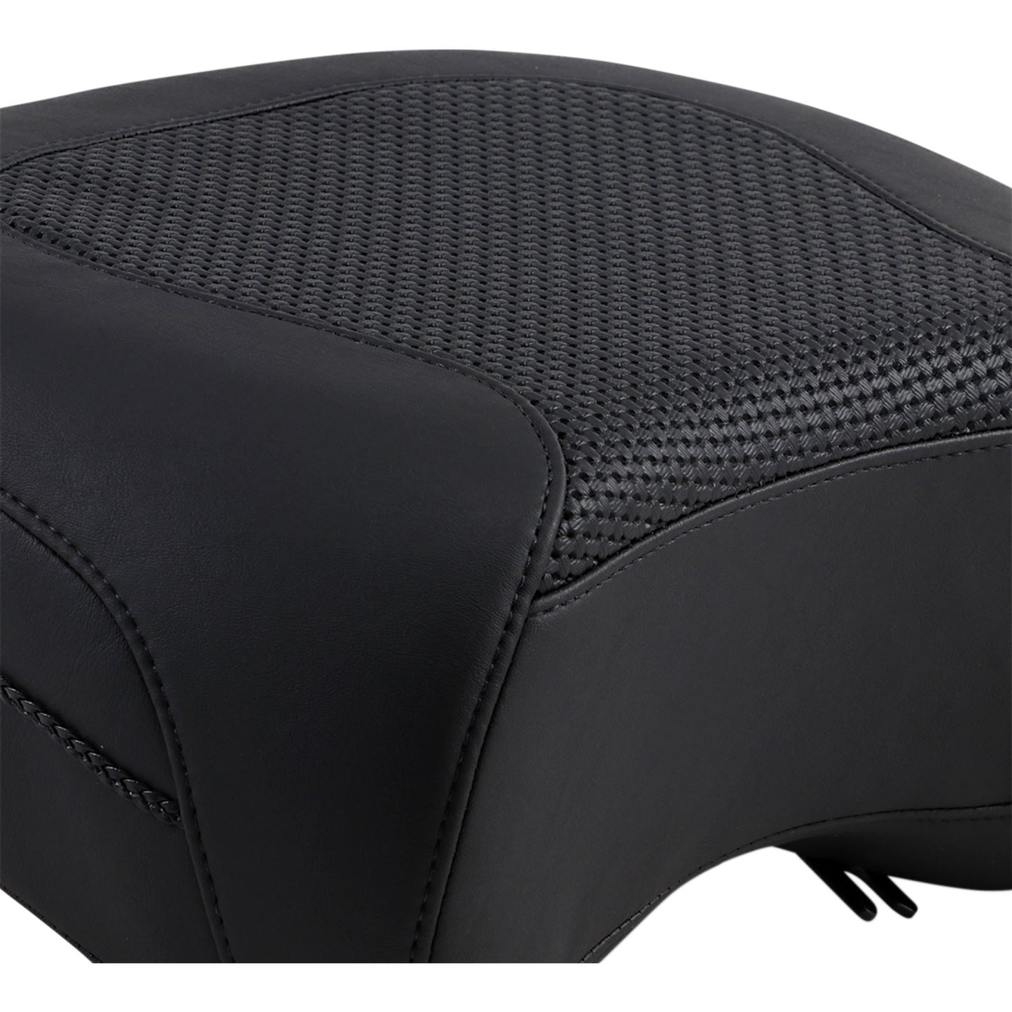 Mustang Motorcycle Products Rear Police Seat - Textured - RoadKing '97-'07 79436_447768