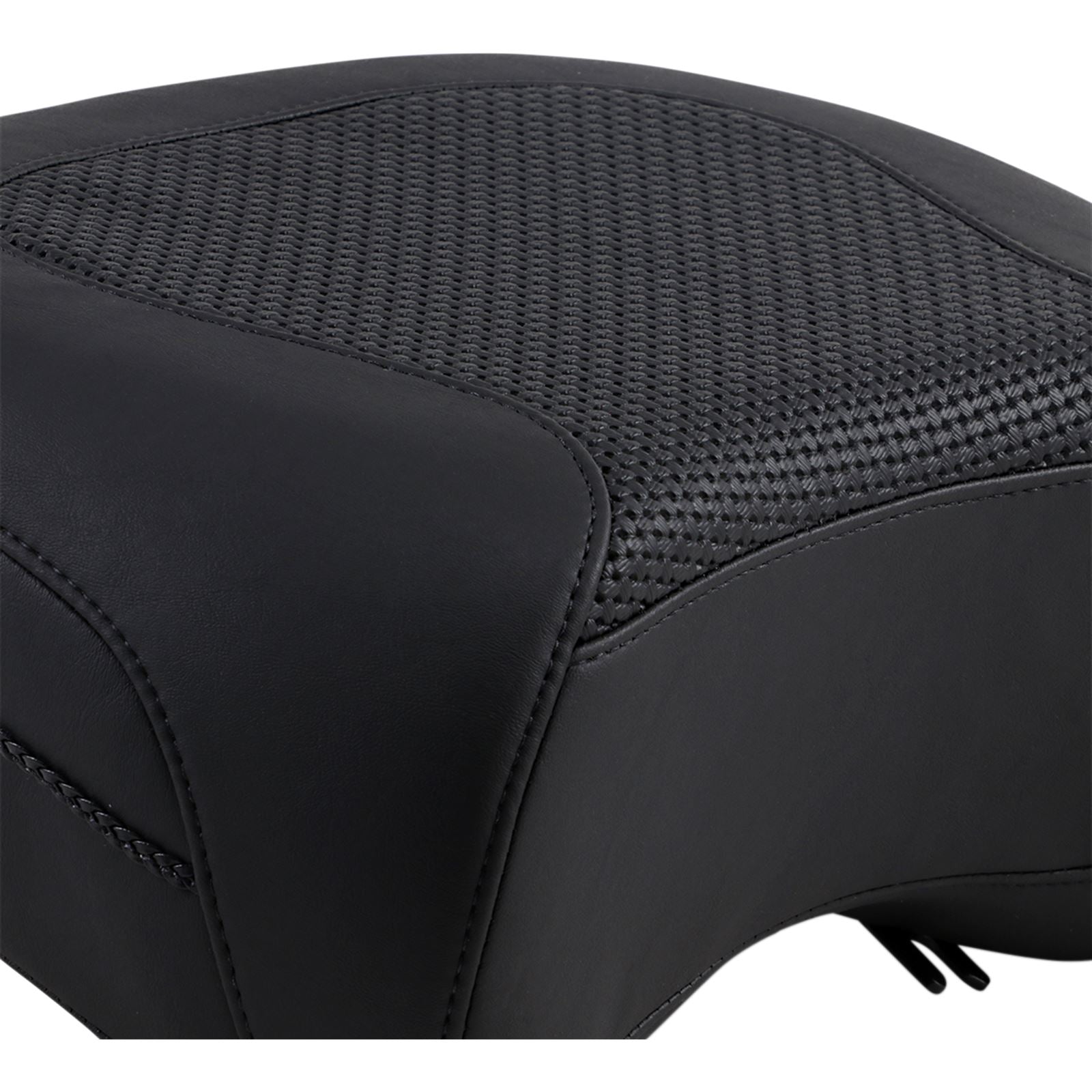 Mustang Motorcycle Products Rear Police Seat - Textured - RoadKing '97-'07 79436_447768