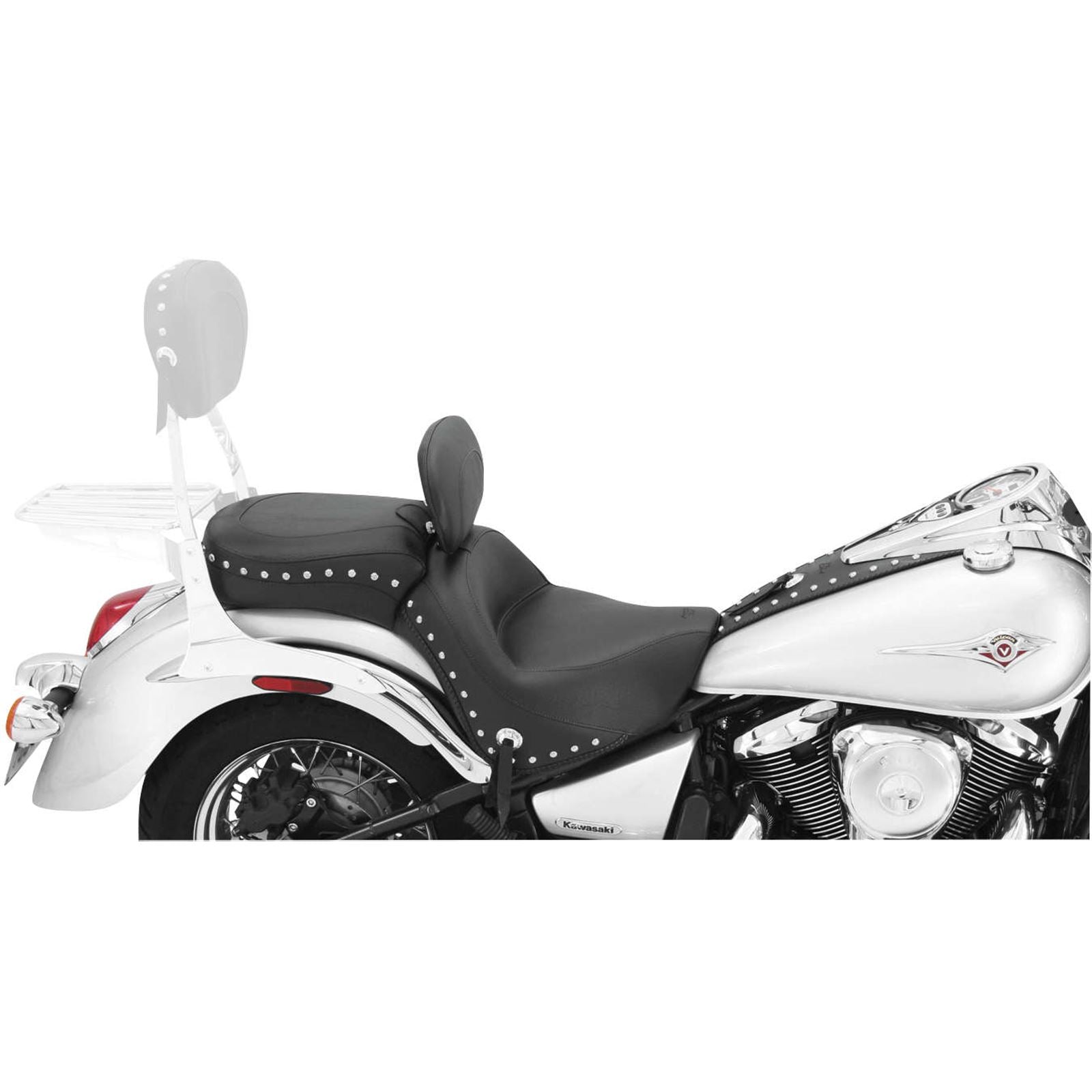 Mustang Motorcycle Products Wide Seat - Studded - Driver's Backrest - VN900 79416_108662