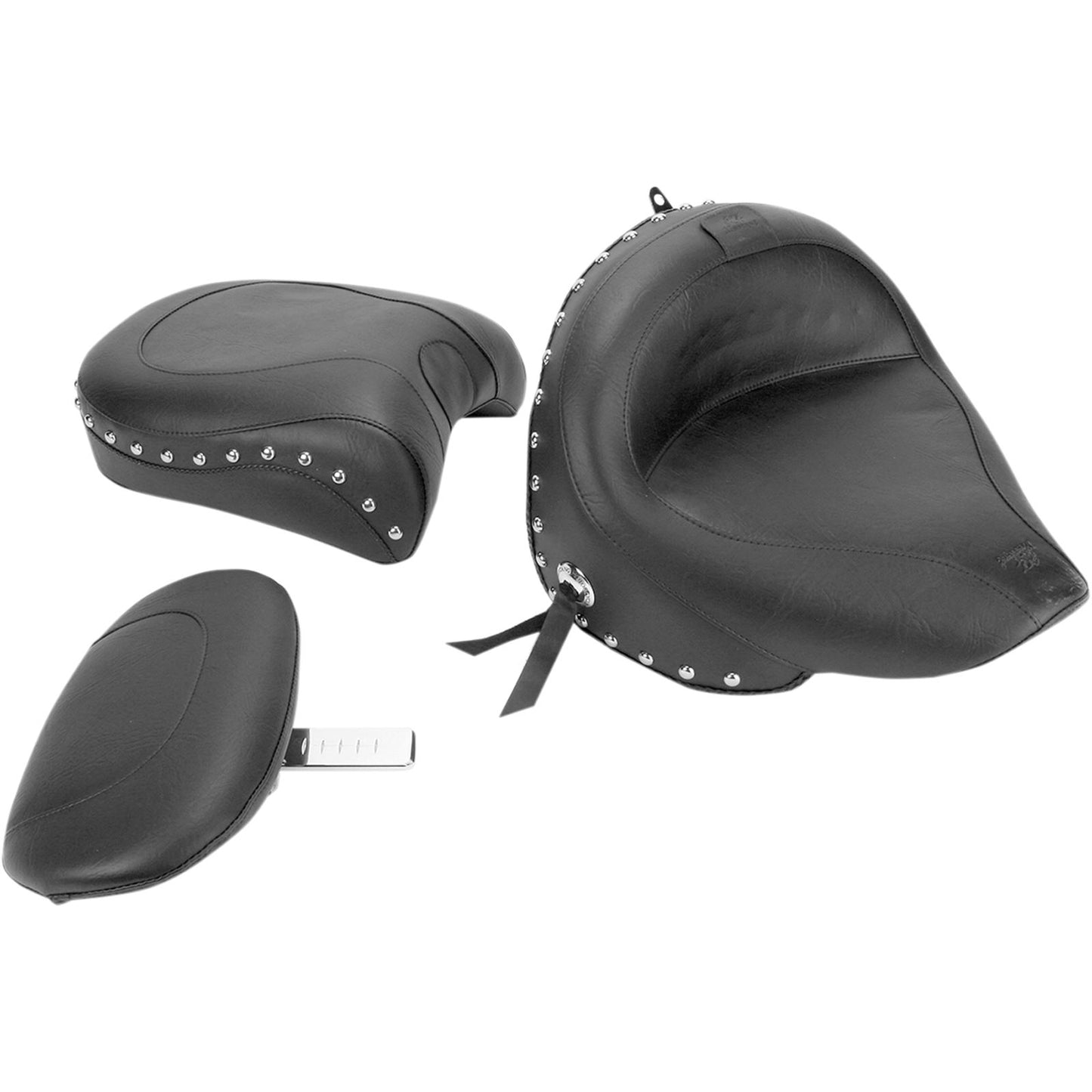 Mustang Motorcycle Products Wide Seat - Studded - Driver's Backrest - V-Star Classic 79240_447825