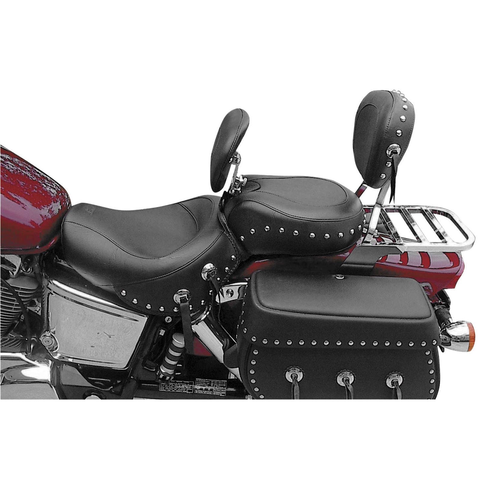 Mustang Motorcycle Products Wide Seat - Studded - Driver's Backrest - VT1100 79237_108712