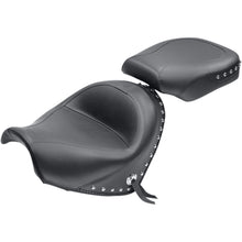 Mustang Motorcycle Products Standard Touring Two-Piece Seat for Suzuki - Chrome Studded Black 76060_447960
