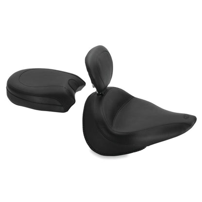 Mustang Motorcycle Products Vintage Wide Rear Seat - Recessed 79833_1674693