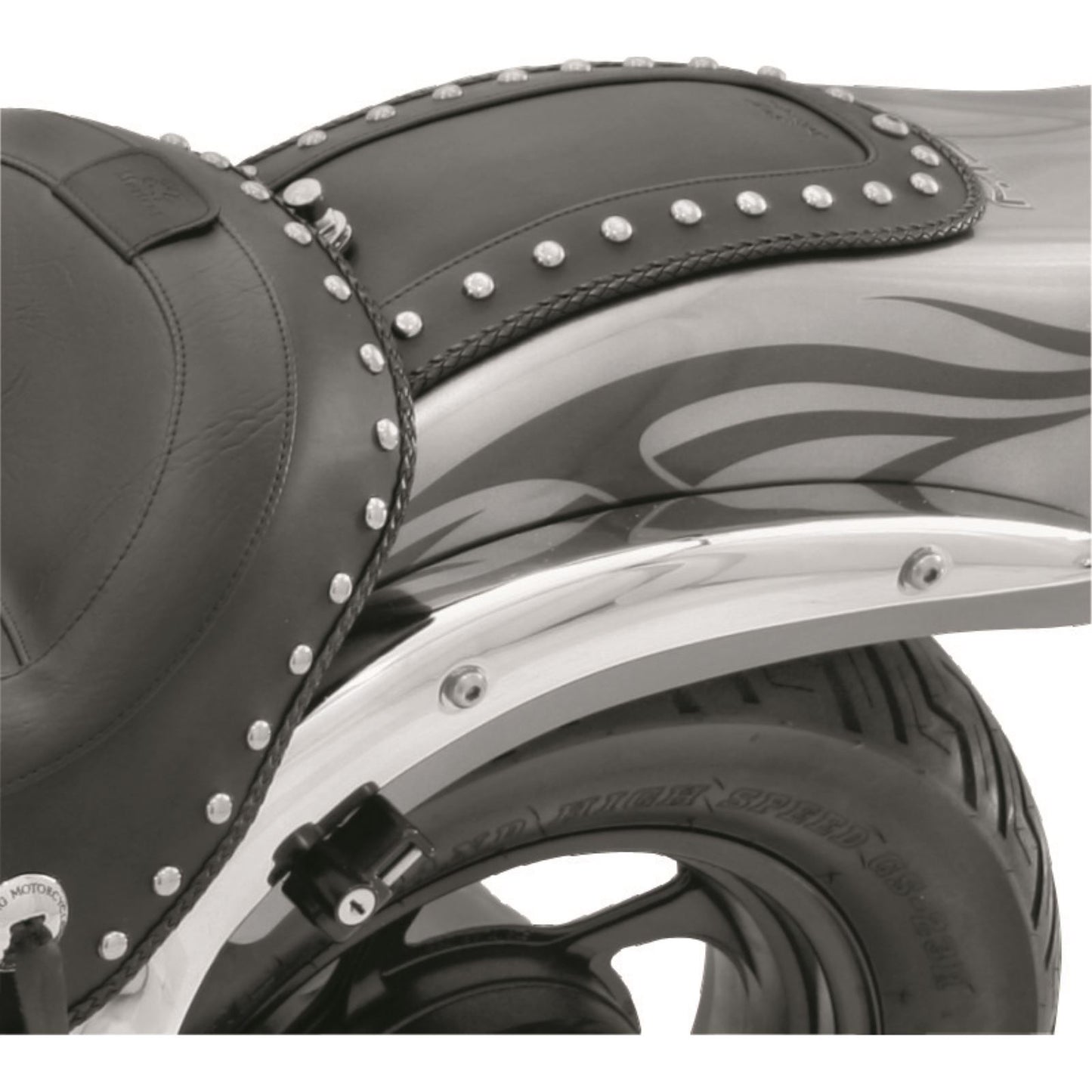 Mustang Motorcycle Products Fender Bib - Studded 78049_1674408