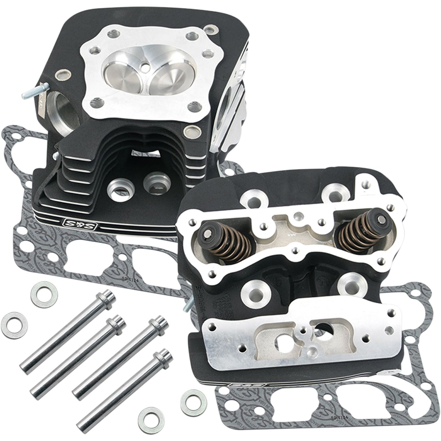 S&S Cycle Super Stock Cylinder Heads 79cc - Black - '99-05 900-0251_469446