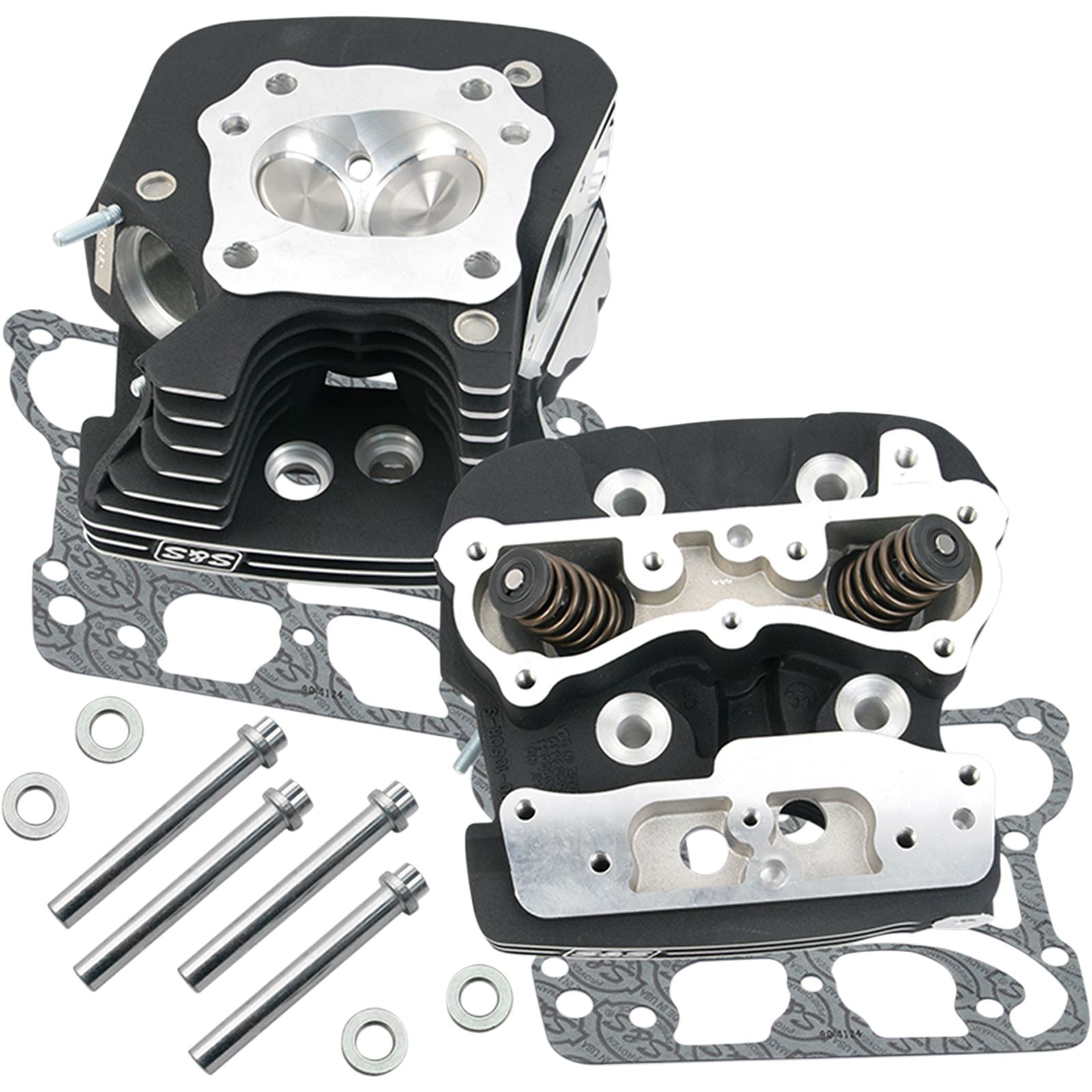 S&S Cycle Super Stock Cylinder Heads 79cc - Black - '99-05 900-0251_469446