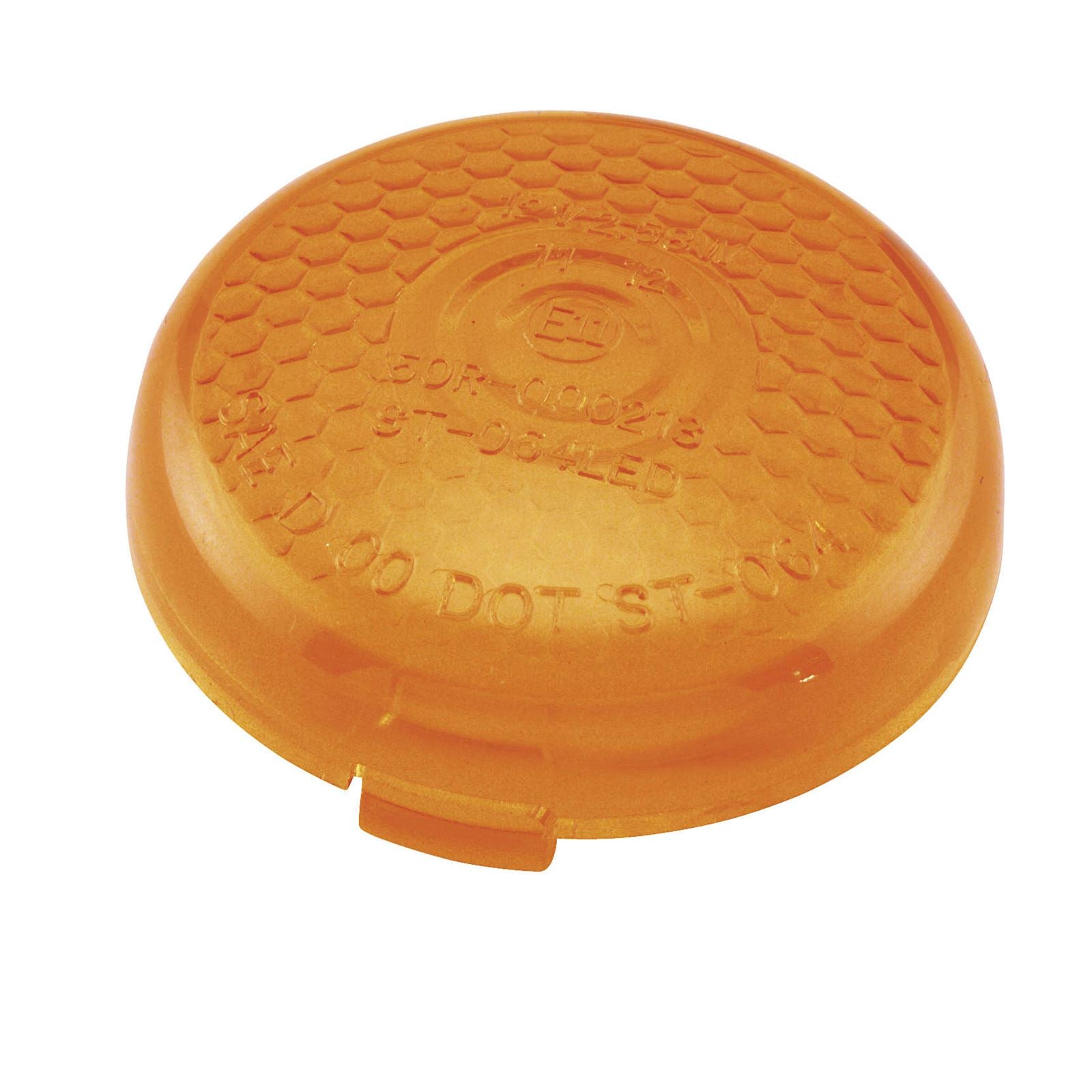 Biker's Choice Replacement Honeycomb Circle Lens - Amber 163080_109017