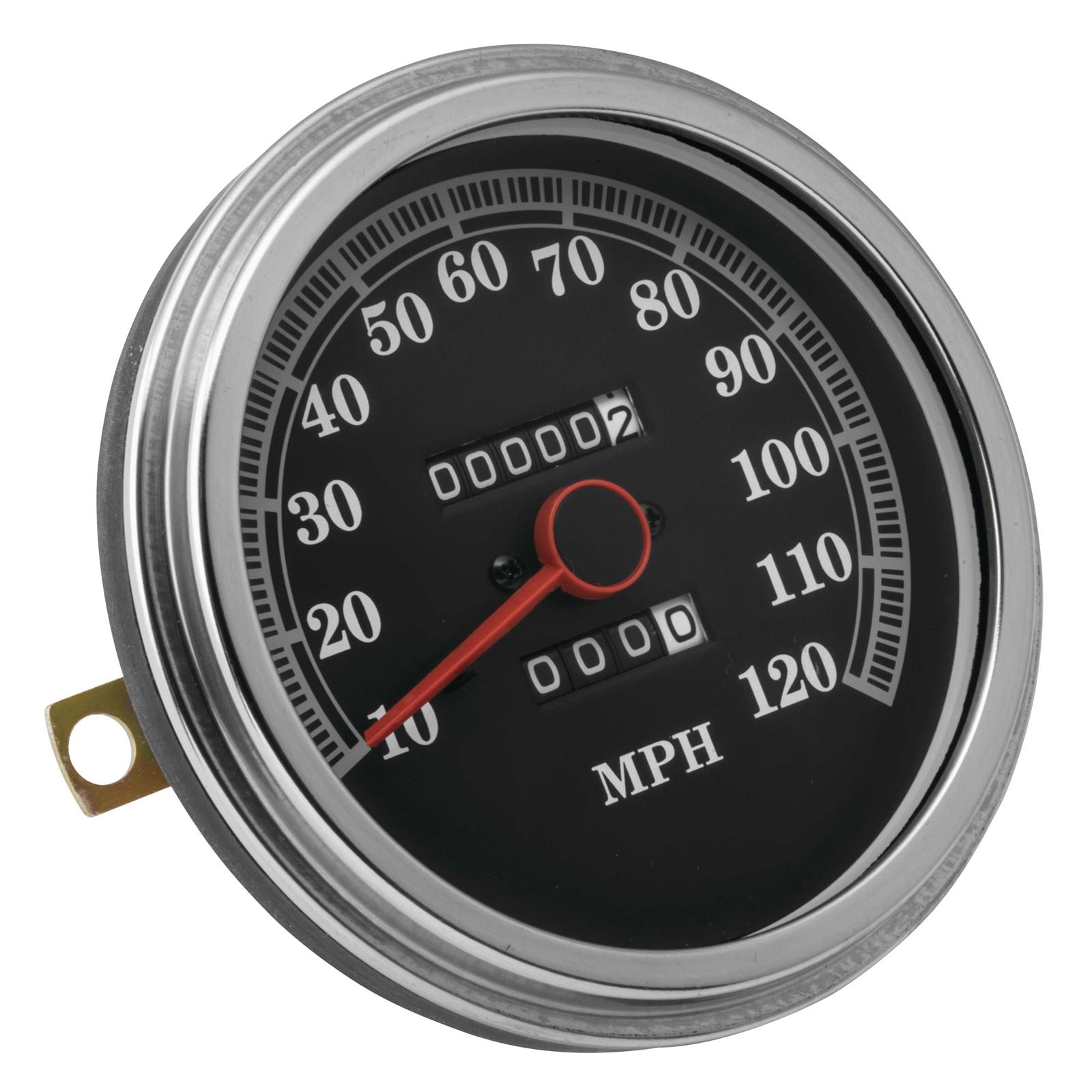 Biker's Choice Speedometer with Domed Glass - 120mph Black Face 75081DBX_109088