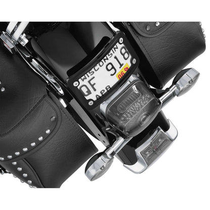 Kuryakyn Laydown License Plate Mount - Black 3148_109407