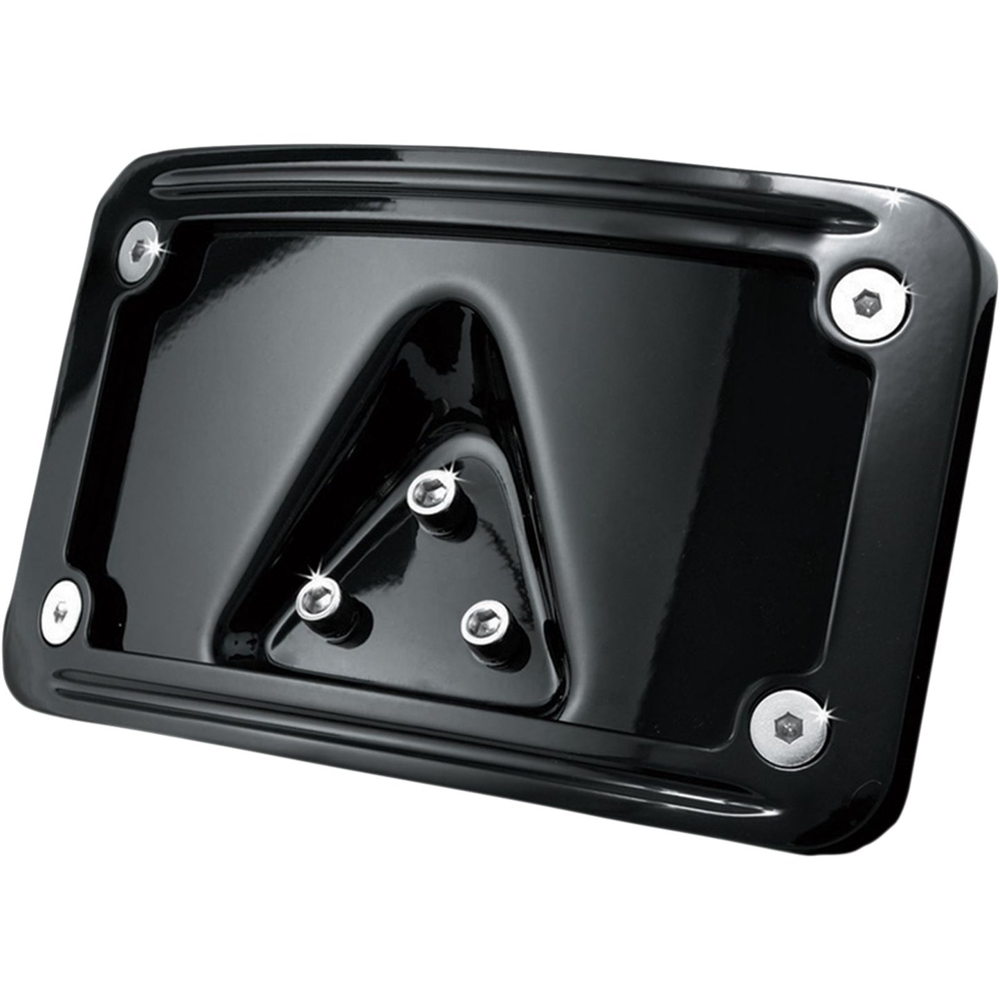 Kuryakyn Laydown License Plate Mount - Black 3148_412590