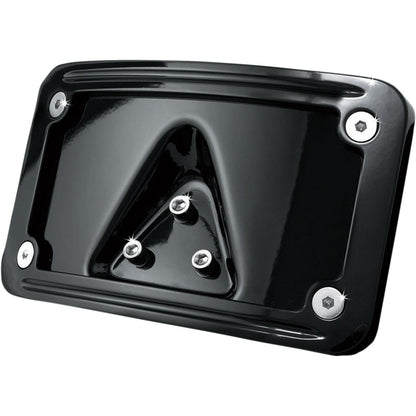 Kuryakyn Laydown License Plate Mount - Black 3148_412590
