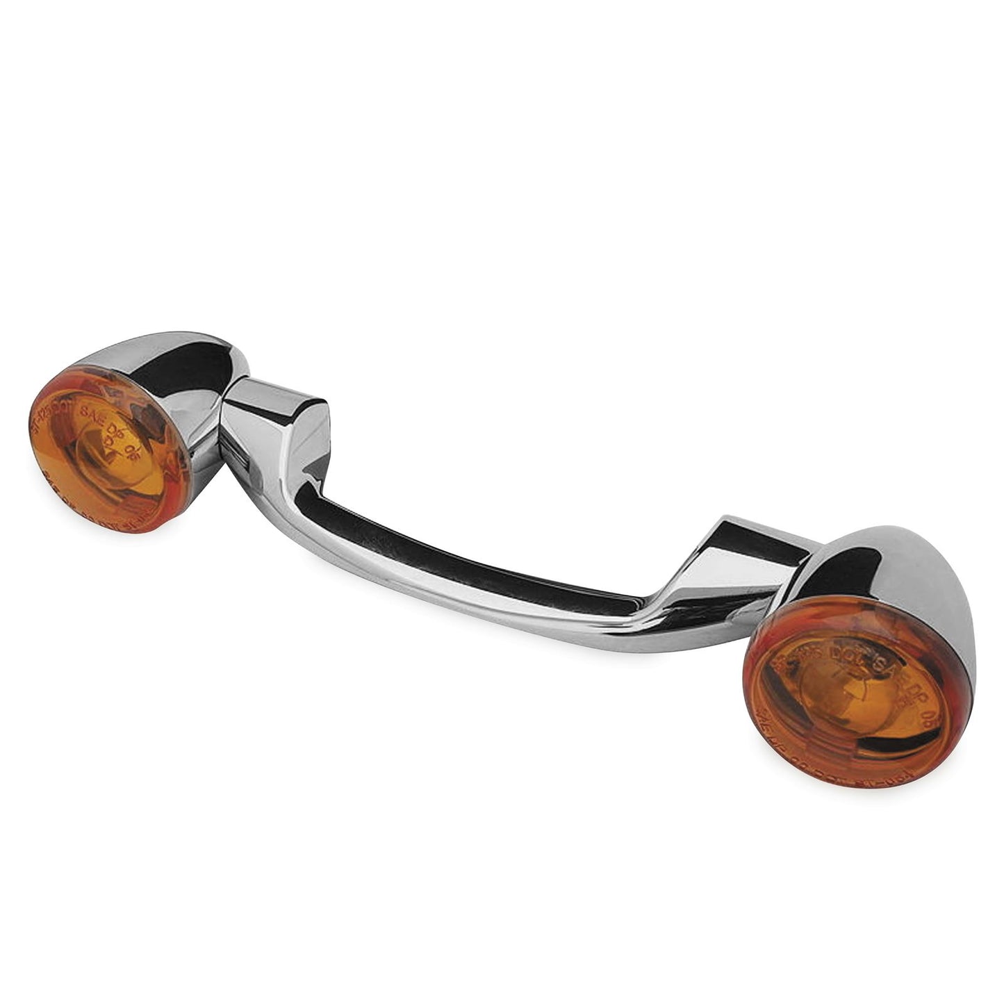 Biker's Choice Rear Turn Signals and Bar - Chrome - Amber Lens 161800_109433