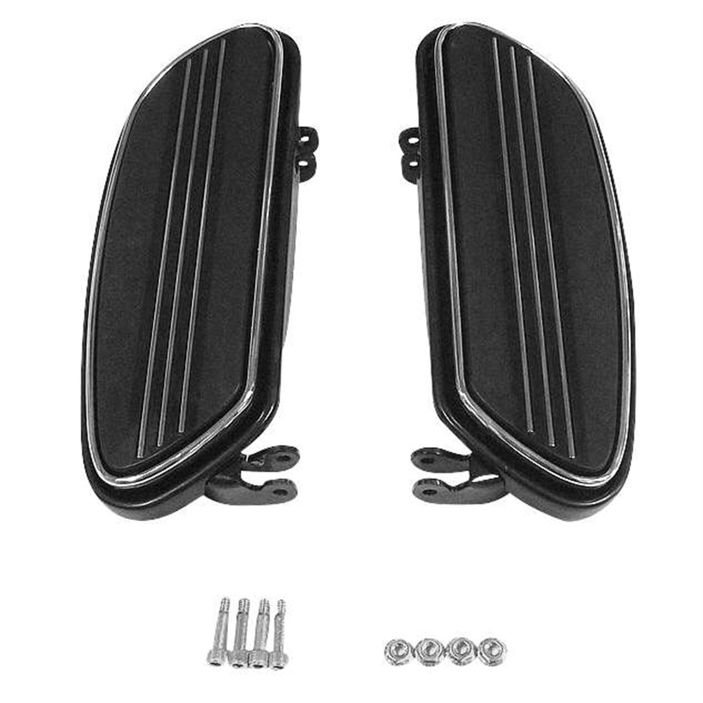 Biker's Choice Extended Floorboard Kit - Black  055372_109469