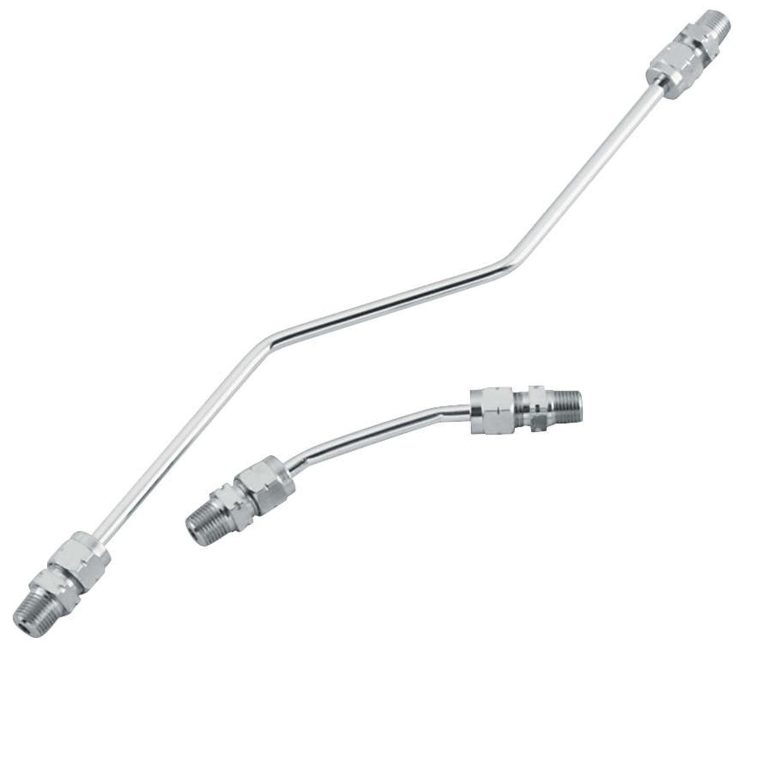 Biker's Choice Chrome Rocker Box Oil Line Set 70197S3_109767