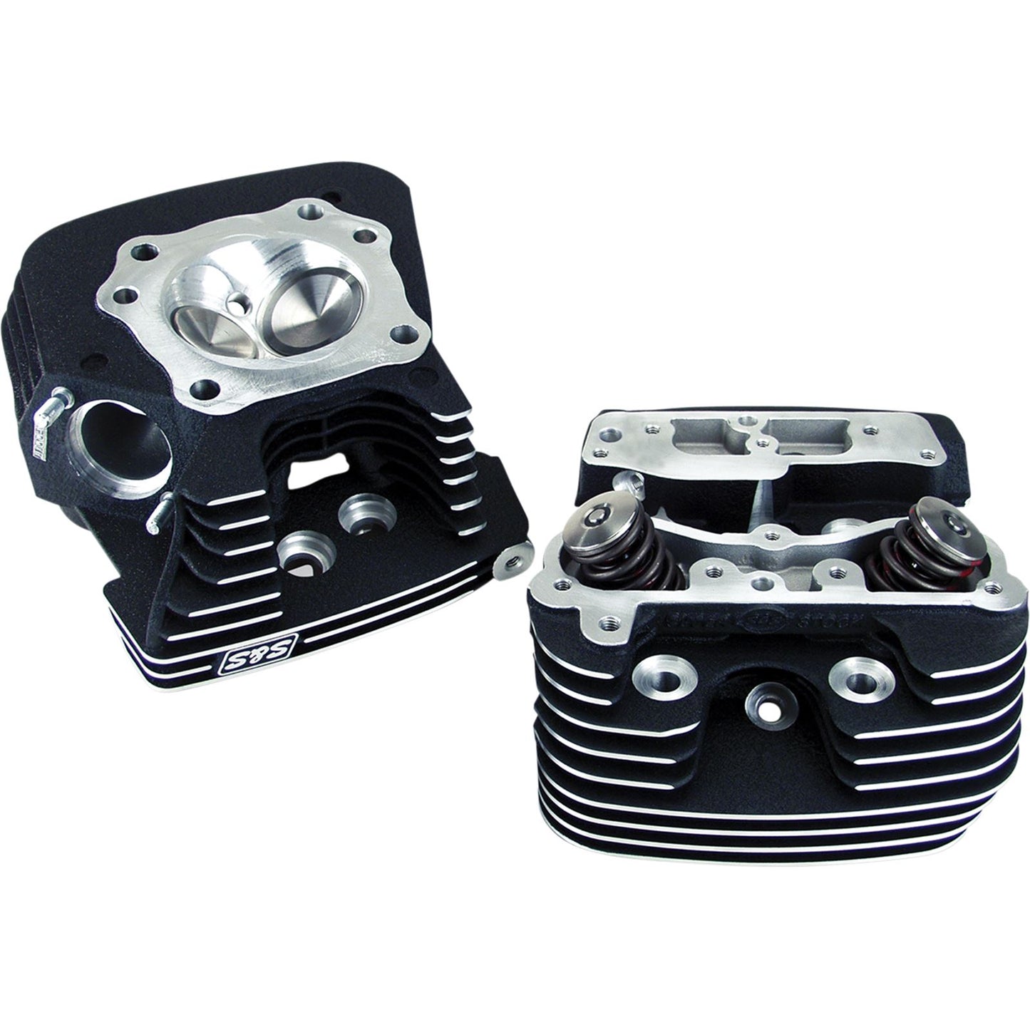 S&S Cycle Cylinder Heads 89CC - Black for Twin Cam 106-3240_469436