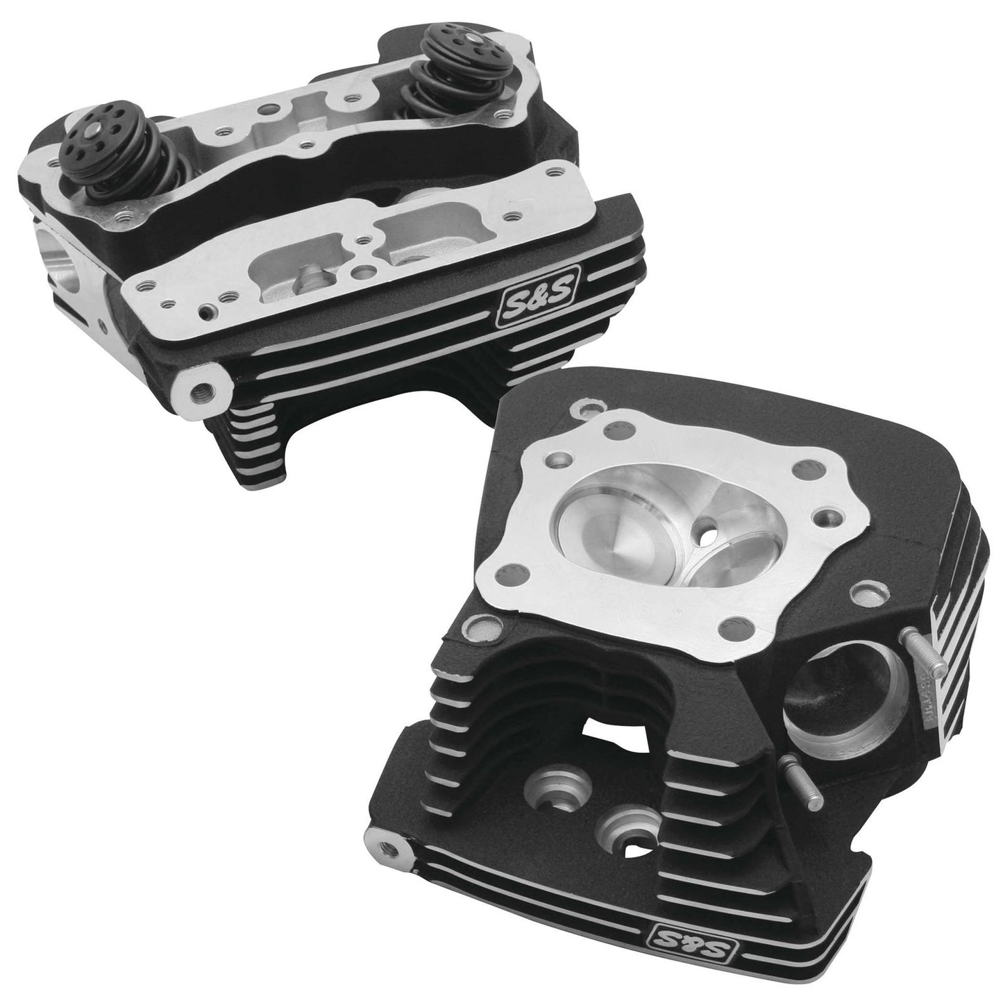 S&S Cycle Cylinder Heads 79CC - Black for Twin Cam 90-1293_109954