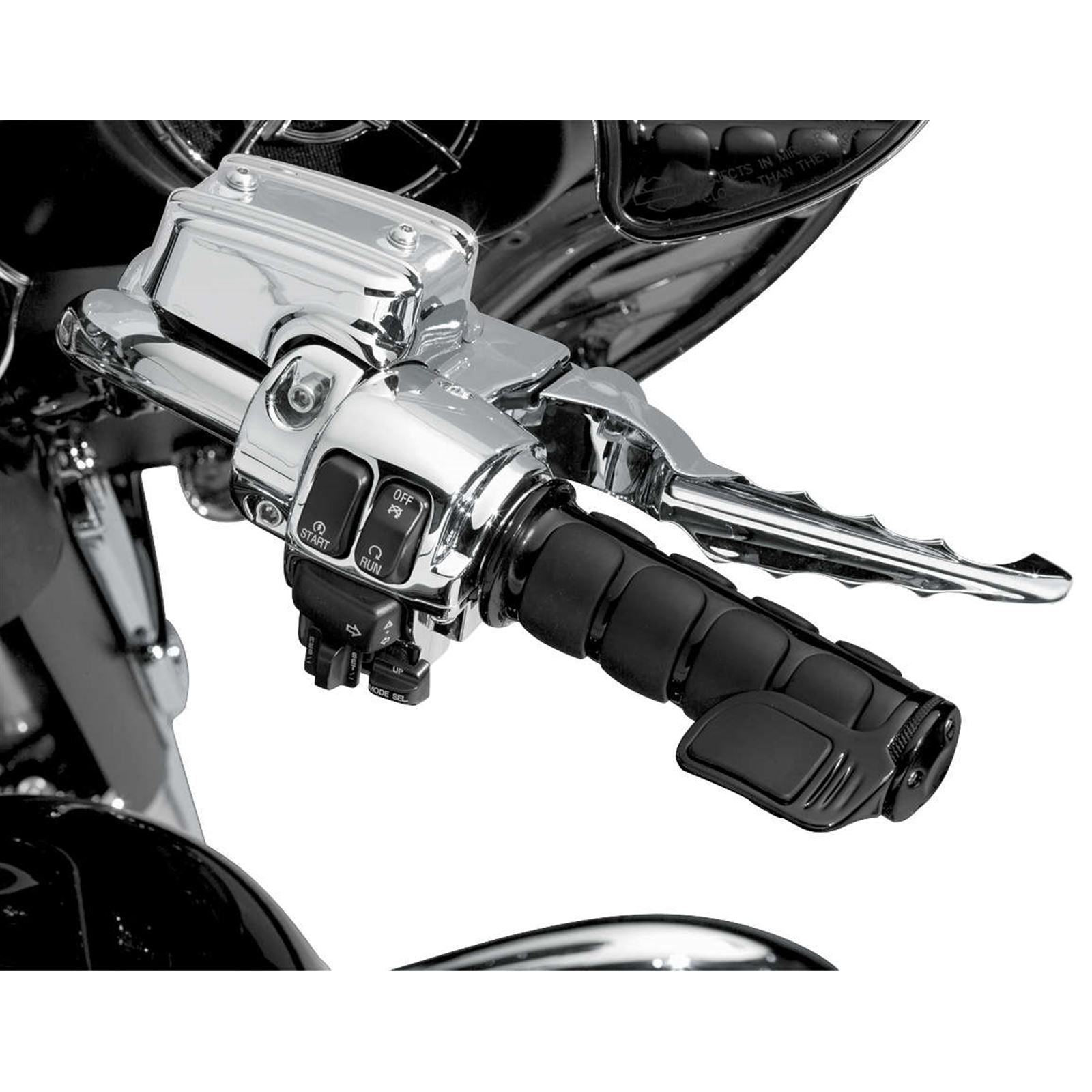 Kuryakyn ISO Contoured Throttle Boss Right Side - Black 6318_110043