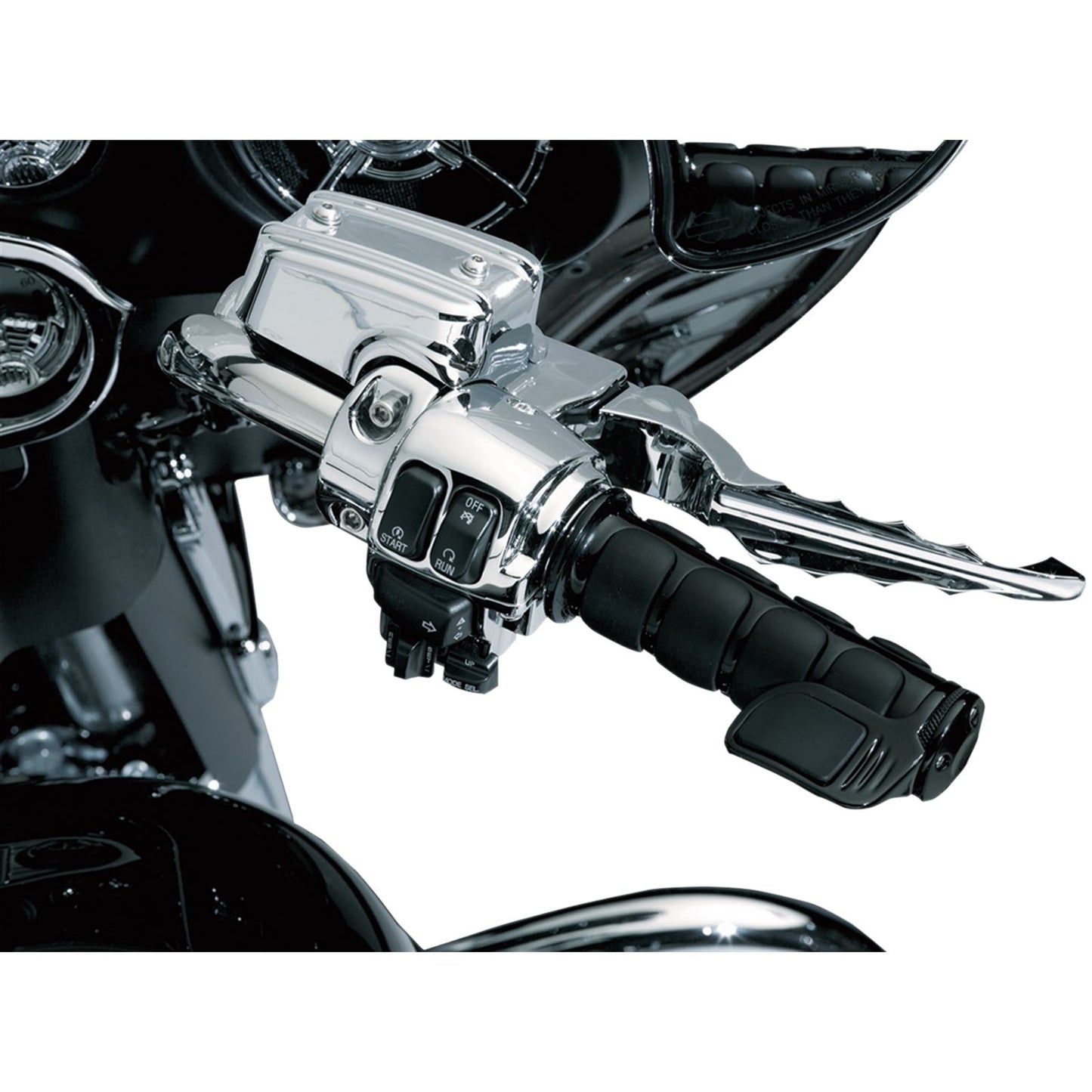 Kuryakyn ISO Contoured Throttle Boss Right Side - Black 6318_410992