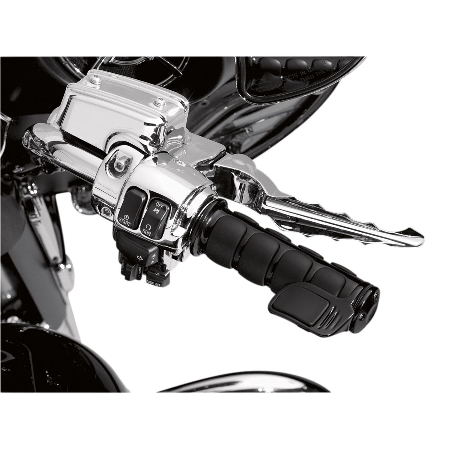 Kuryakyn ISO Contoured Throttle Boss Right Side - Black 6318_410993