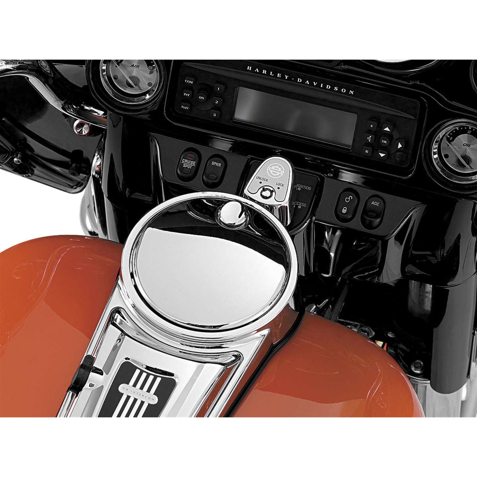 Kuryakyn Push-Button Fuel Door Latch - Chrome 1467_110093