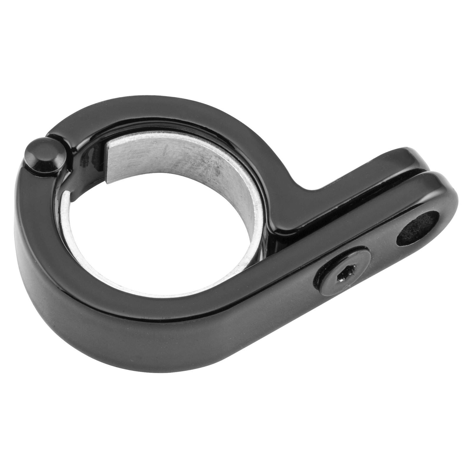 Kuryakyn P-Clamp - 1-1/8" - 1-1/4" - Gloss Black 4023_110243