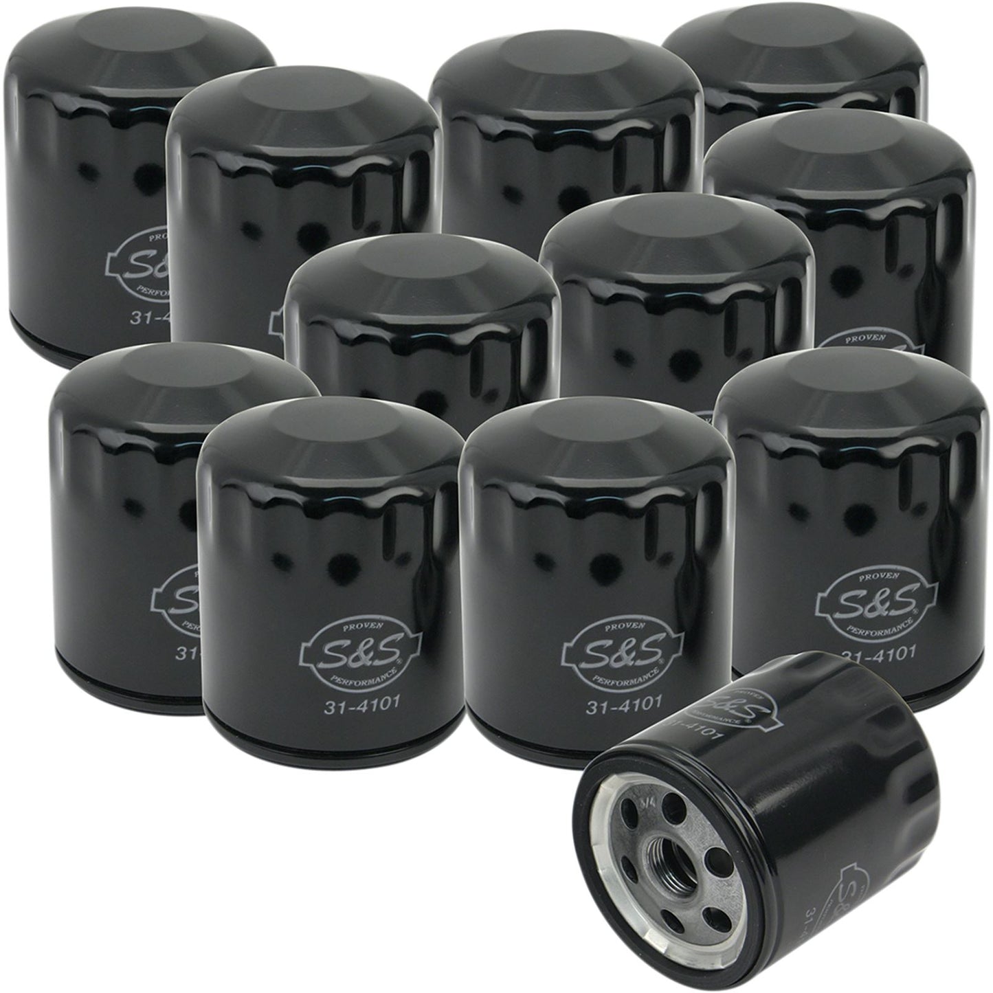 S&S Cycle Oil Filter - Black - 12/Pack 310-0239X12_1166107
