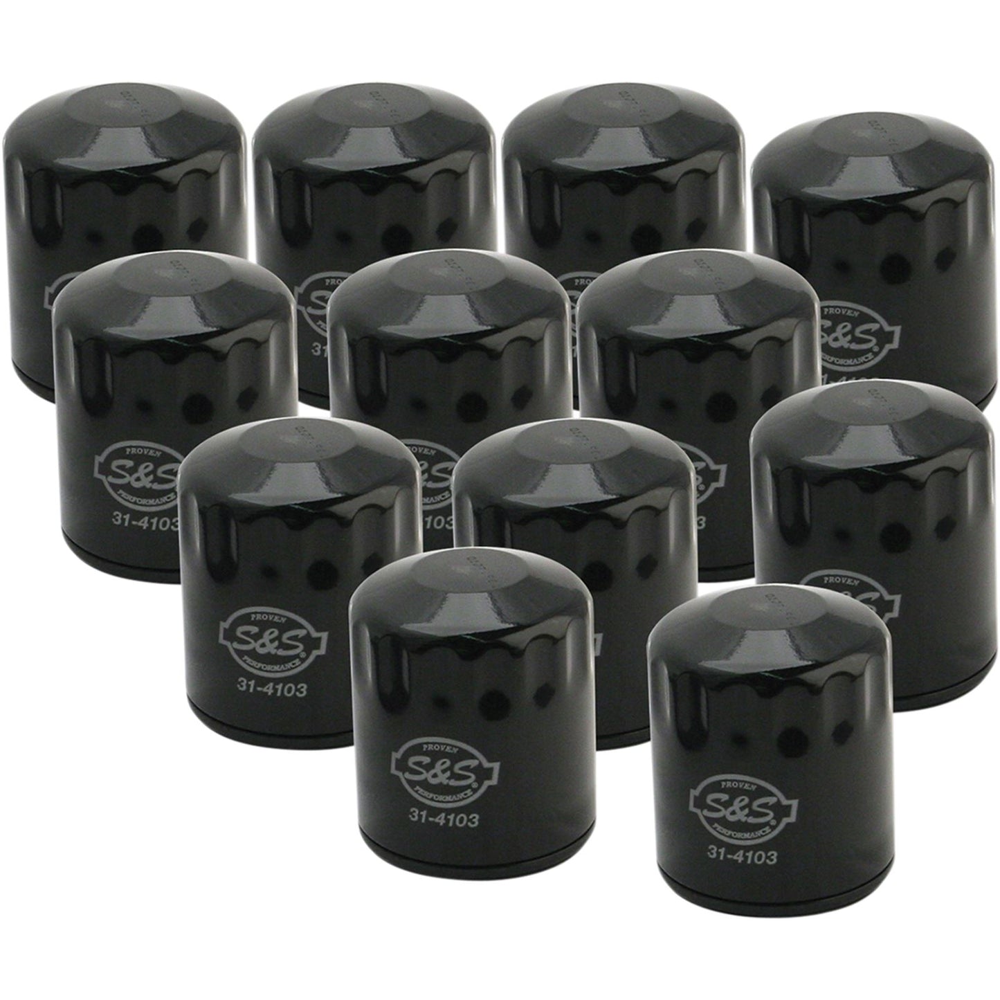 S&S Cycle Oil Filter - Black - 12/Pack 310-0241x12_468920
