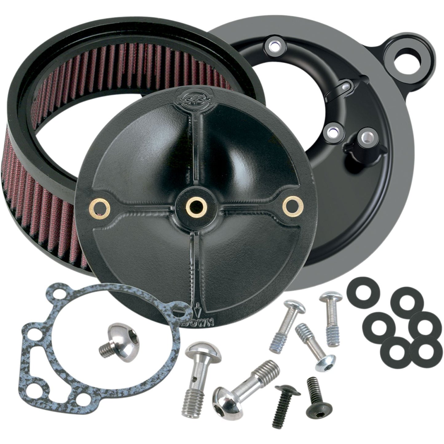 S&S Cycle Air Cleaner Stealth - '99-06 Super E/G Carburetor 170-0058_469750