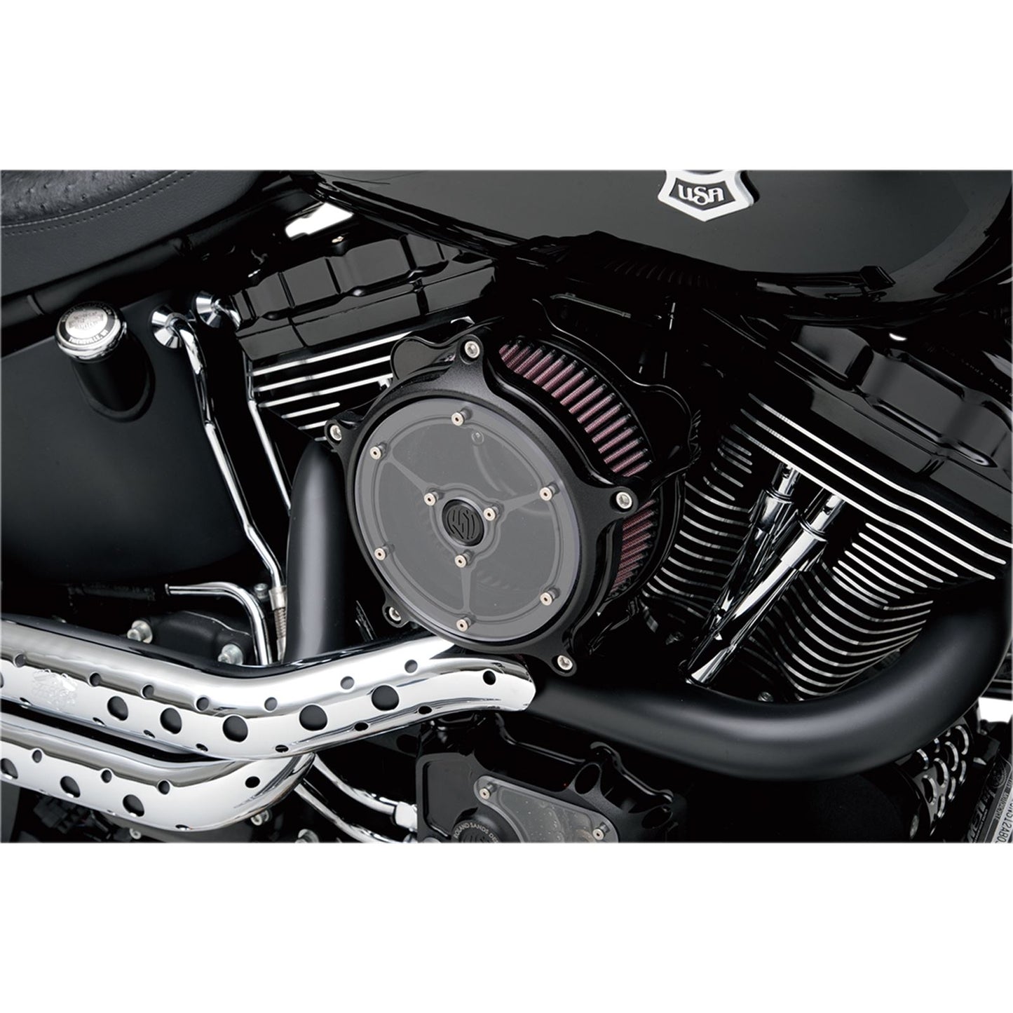 S&S Cycle Air Cleaner Stealth - '99-06 Super E/G Carburetor 170-0058_469751