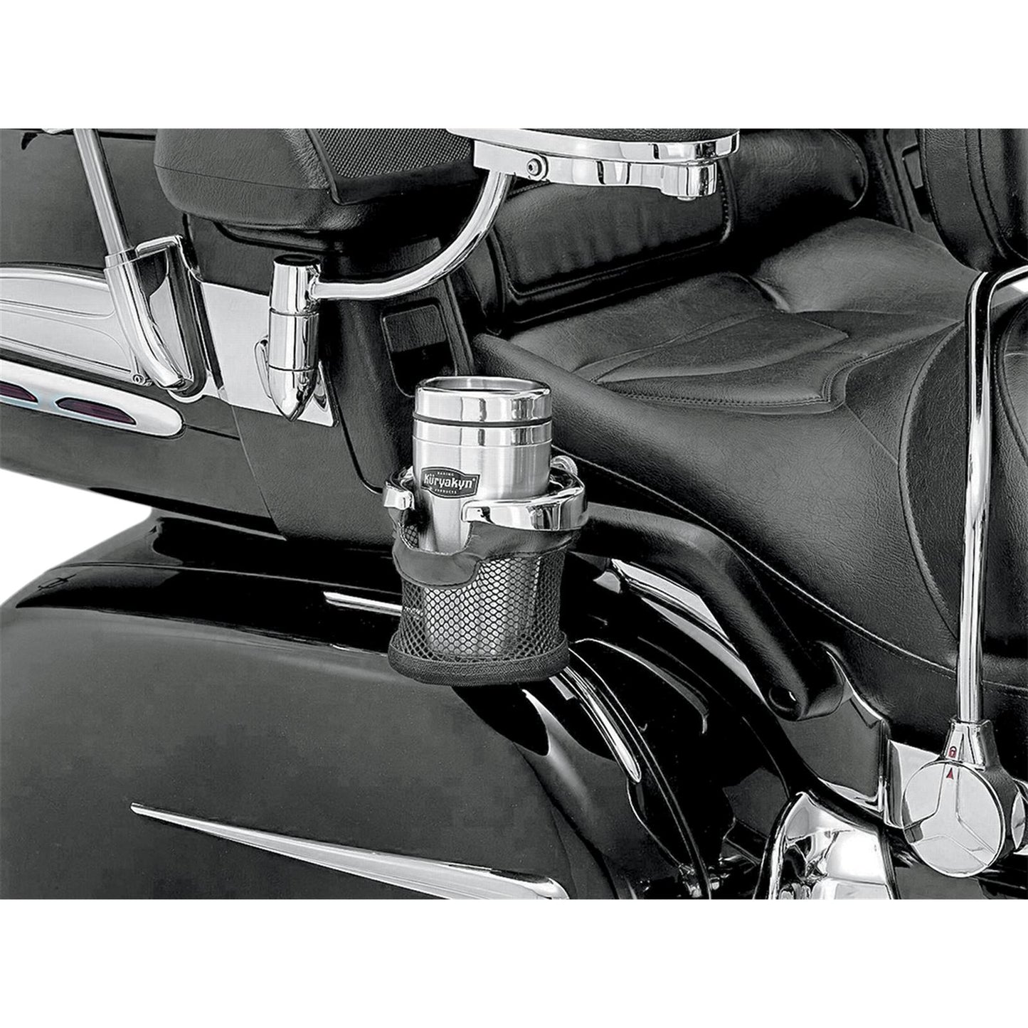 Kuryakyn Passenger Armrest Drink Holder For Honda  GL1800 '01-17 1481_410691