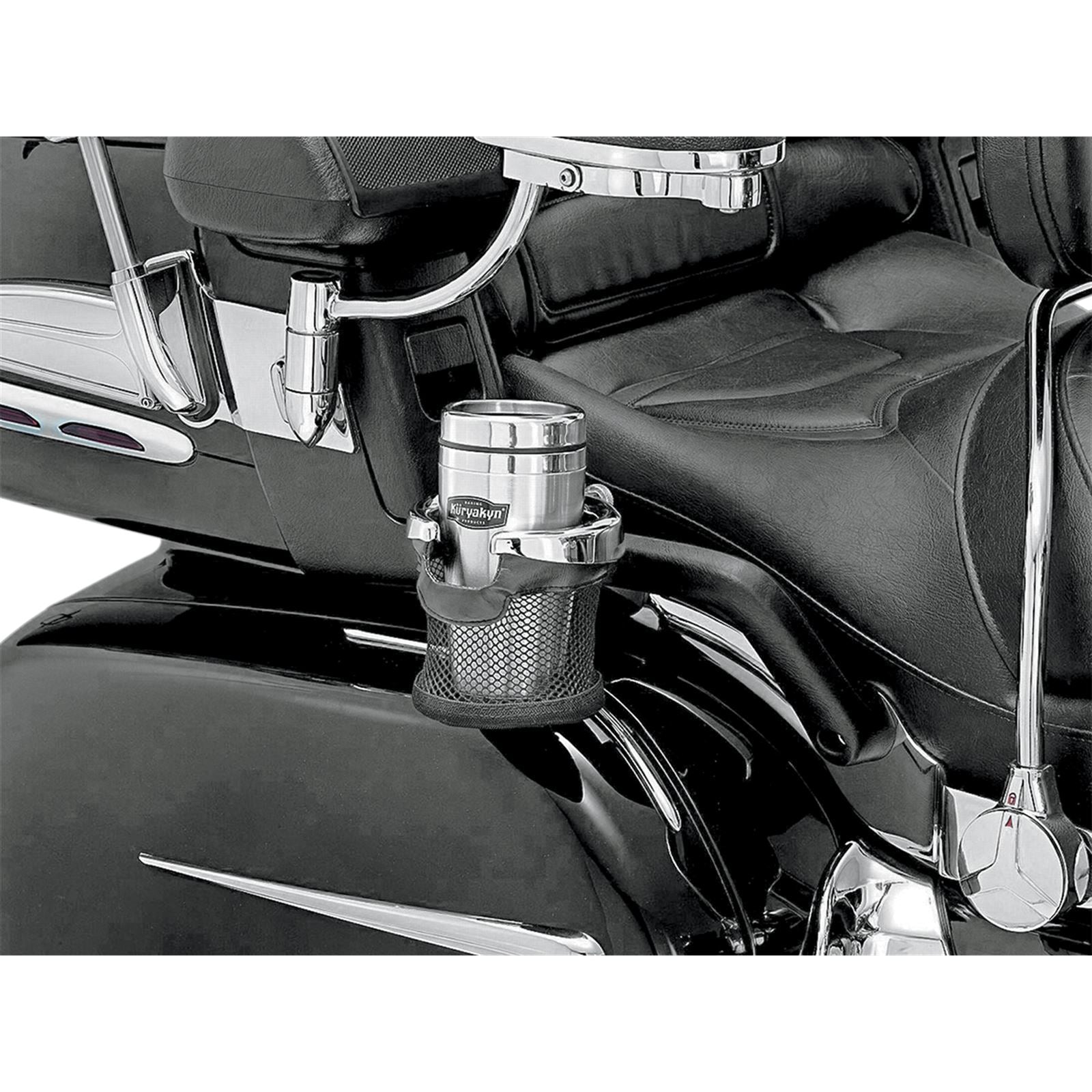 Kuryakyn Passenger Armrest Drink Holder For Honda  GL1800 '01-17 1481_410691