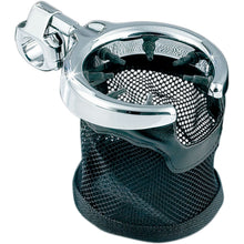 Kuryakyn Chrome Universal Drink Holder with Basket And Clamp For 1" Handlebars 1422_410686