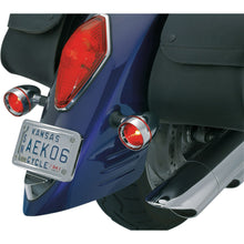 Kuryakyn Deep Dish Bezels - Chrome Red Lenses For Honda/Kawasaki Models OPEN-BOX 2269_1493750