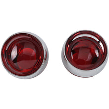 Kuryakyn Deep Dish Bezels - Chrome Red Lenses For Honda/Kawasaki Models OPEN-BOX 2269_1493751