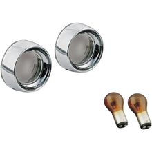 Kuryakyn Deep Dish Bezels with Lens - Amber Bulbs 2270_412470