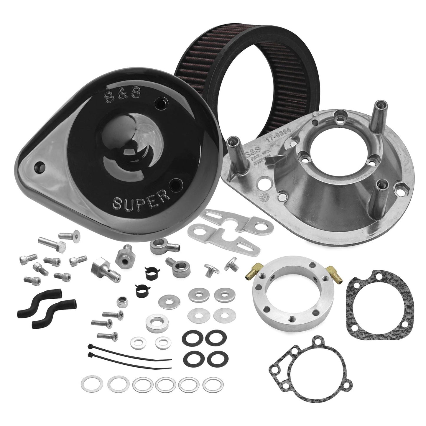S&S Cycle Air Cleaner XL Tear Drop Gloss Black 170-0182A_110700
