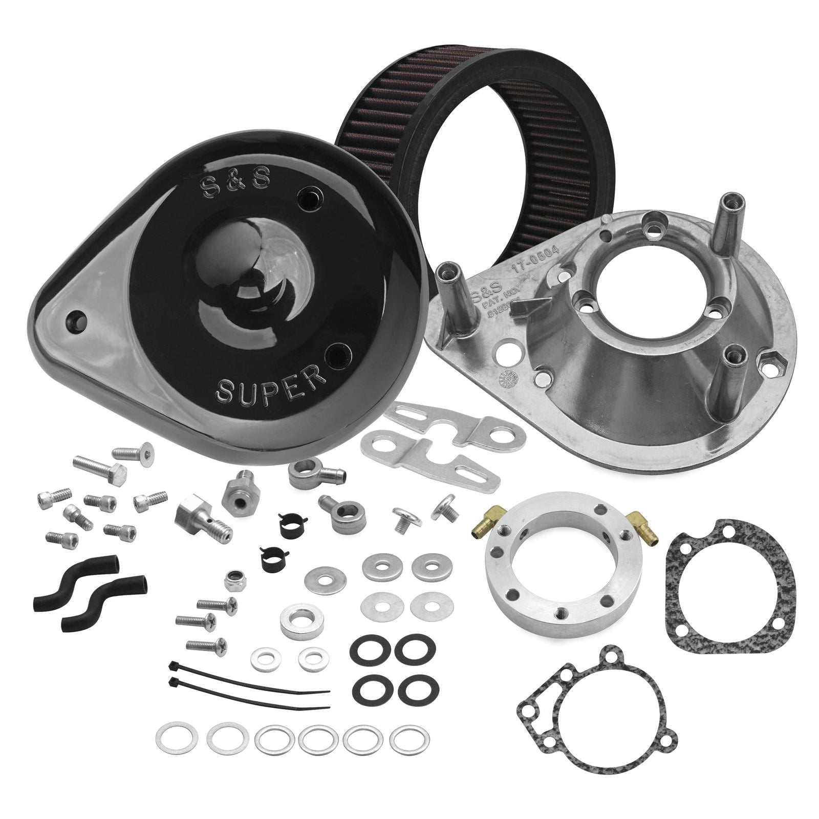 S&S Cycle Air Cleaner XL Tear Drop Gloss Black 170-0182A_110700