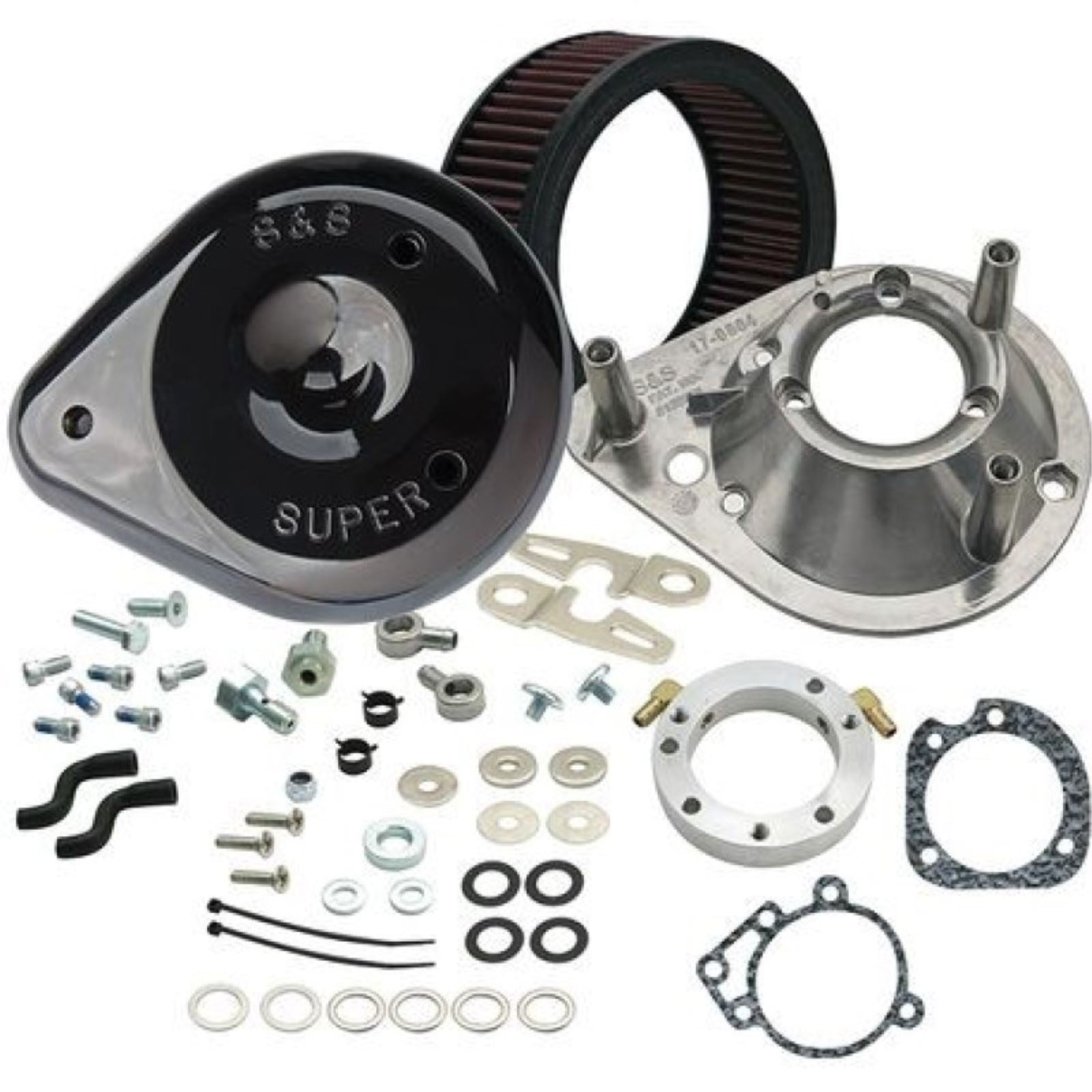 S&S Cycle Air Cleaner XL Tear Drop Gloss Black 170-0182A_1464165
