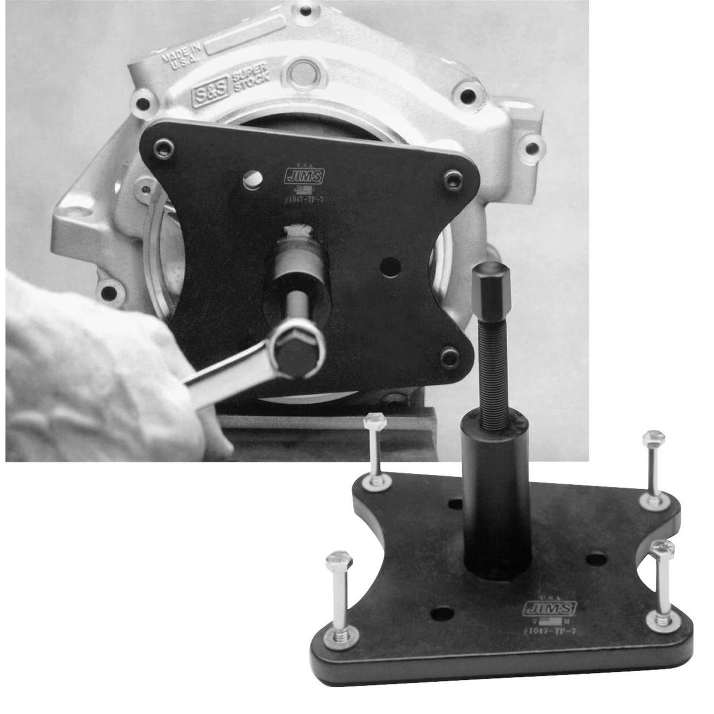 Jim's Machining Crank Assembly Removal Tool 55+ Big Twin [MPN: 1047-TP]_110726