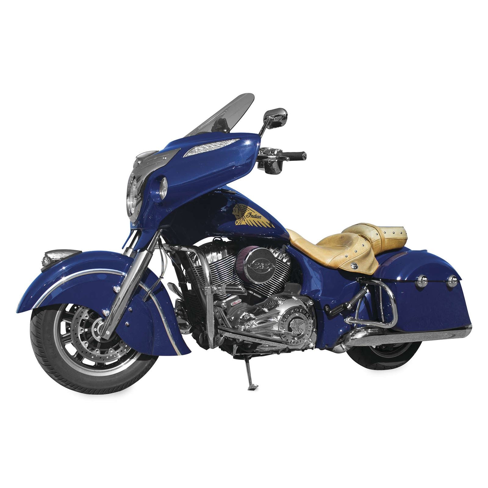S&S Cycle Air Cleaner Cover Logo Chrome Chief 170-0242_110787