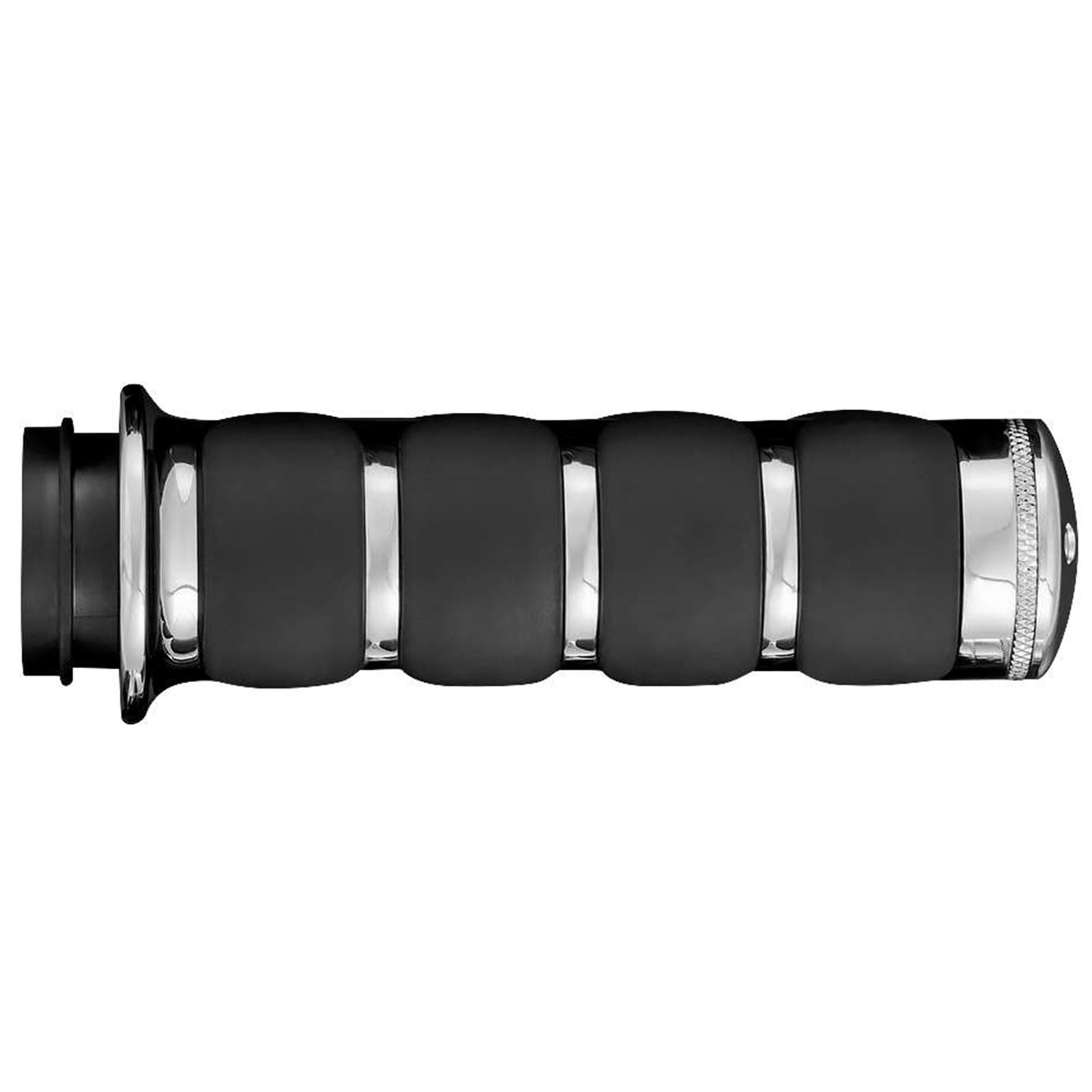 Kuryakyn  ISO®-Grips with Chrome Accent Rings without Throttle Boss 6227_110935