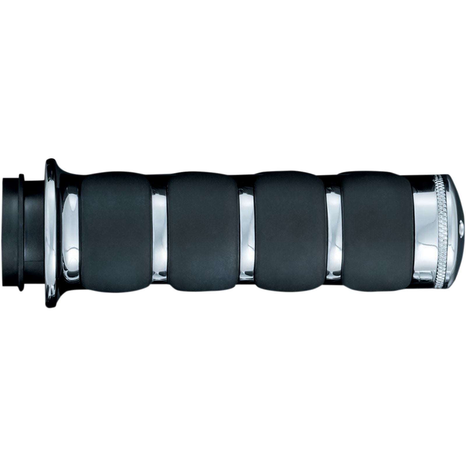 Kuryakyn  ISO®-Grips with Chrome Accent Rings without Throttle Boss 6227_410827