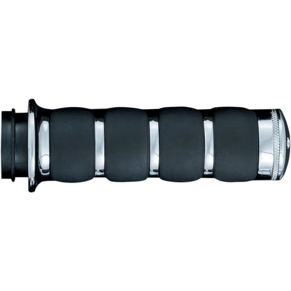 Kuryakyn  ISO®-Grips with Chrome Accent Rings without Throttle Boss 6227_410827