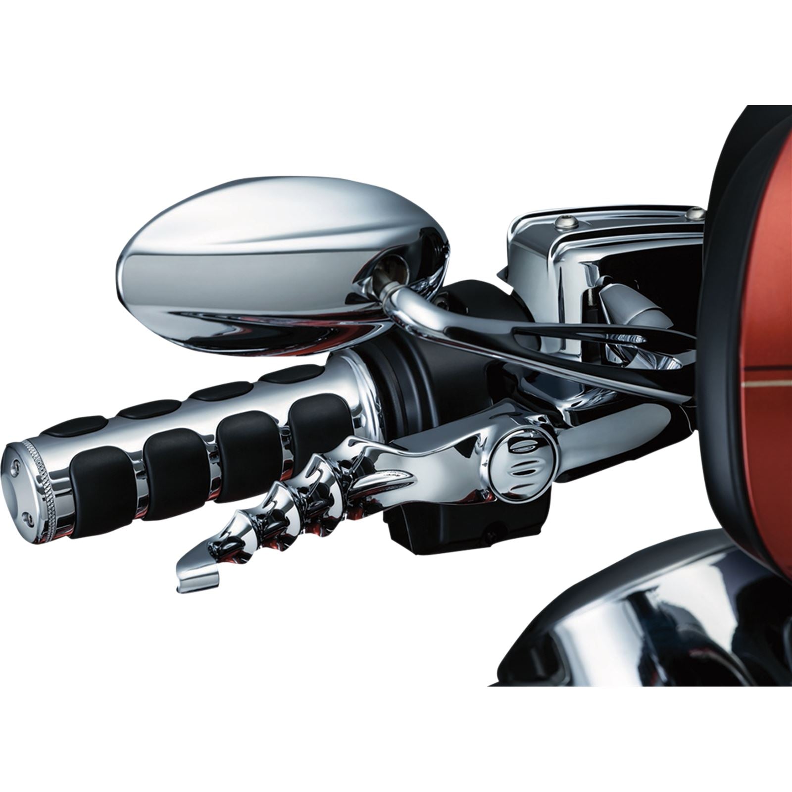 Kuryakyn  ISO®-Grips with Chrome Accent Rings without Throttle Boss 6227_410829