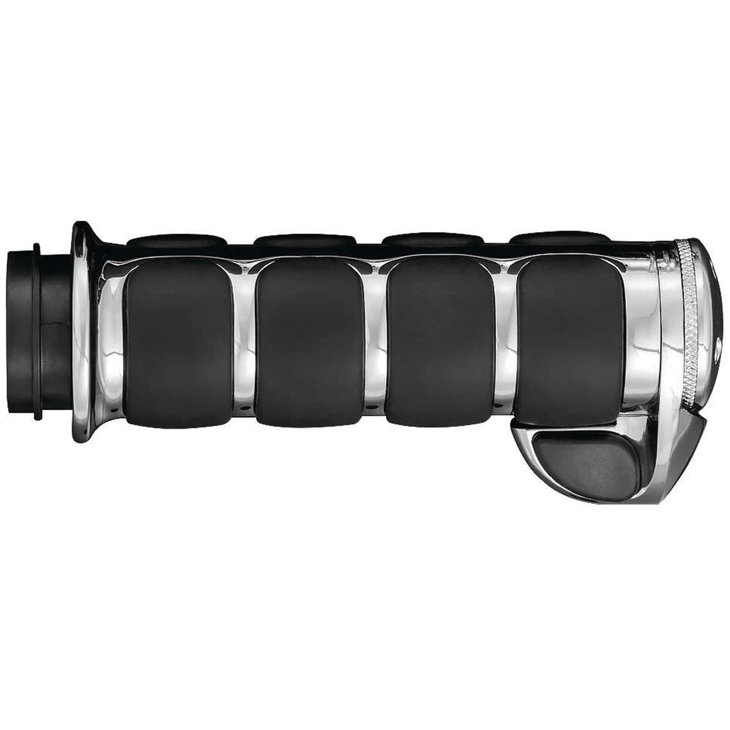 Kuryakyn Premium ISO®-Grips with Chrome Accent Rings with Throttle Boss 6228_110937