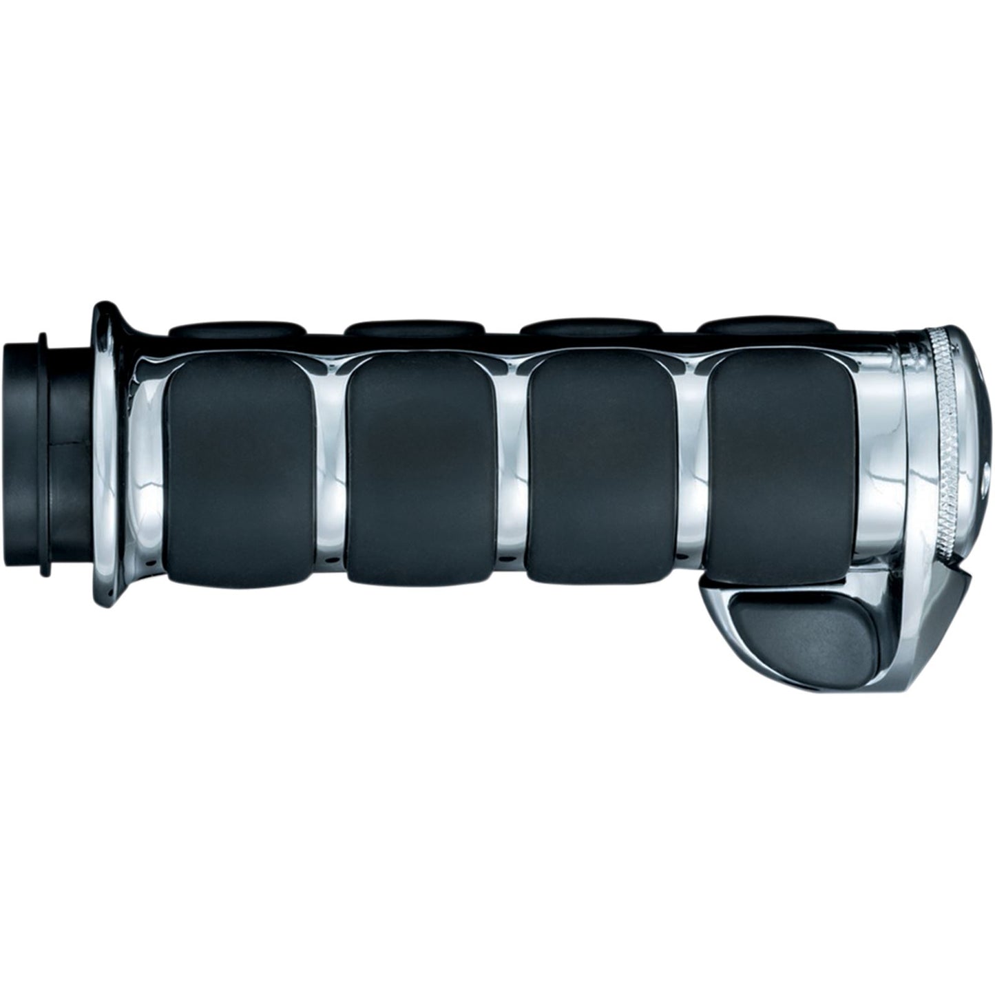 Kuryakyn Premium ISO®-Grips with Chrome Accent Rings with Throttle Boss 6228_410831