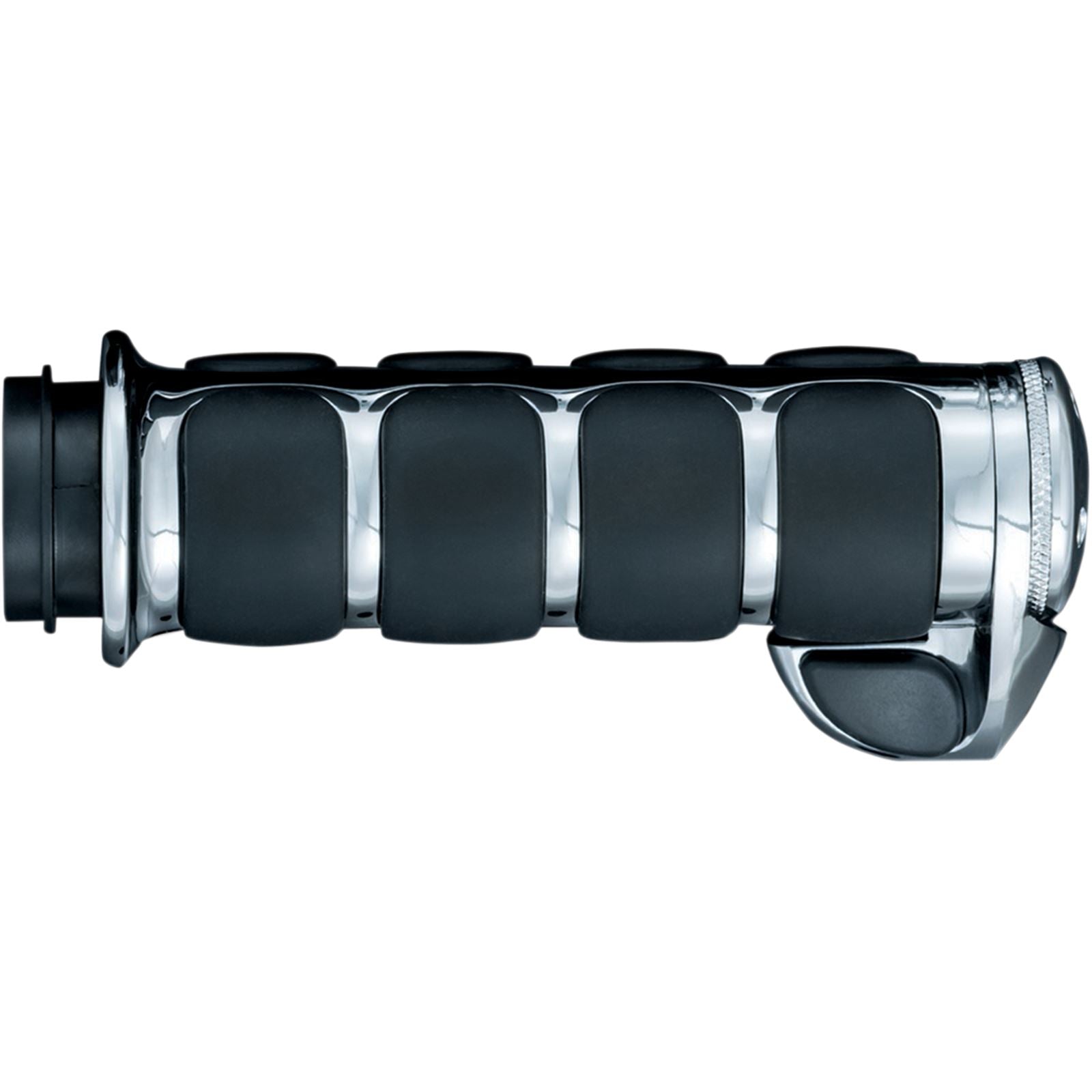 Kuryakyn Premium ISO®-Grips with Chrome Accent Rings with Throttle Boss 6228_410831