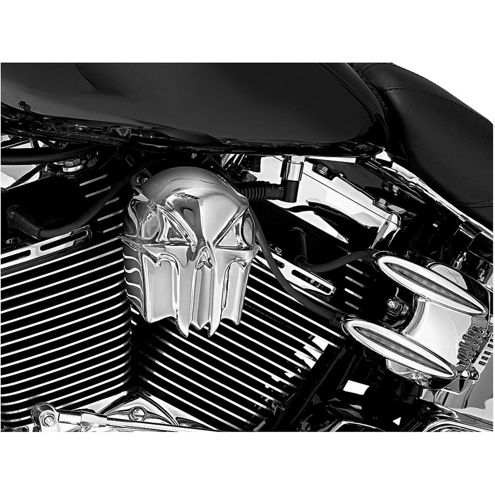 Kuryakyn Skull - Horn Cover - Chrome 7718_110942